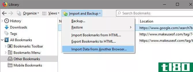 Firefox-Import-Bookmarks