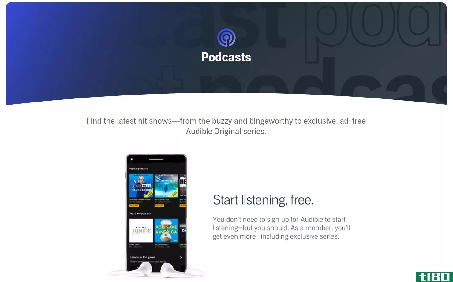 audible podcasts website