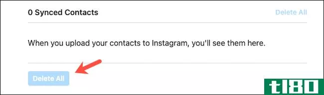 如何从instagram删除个人联系人