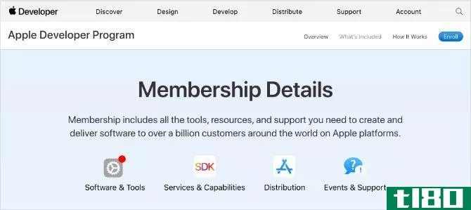 Apple Developer Program membership details