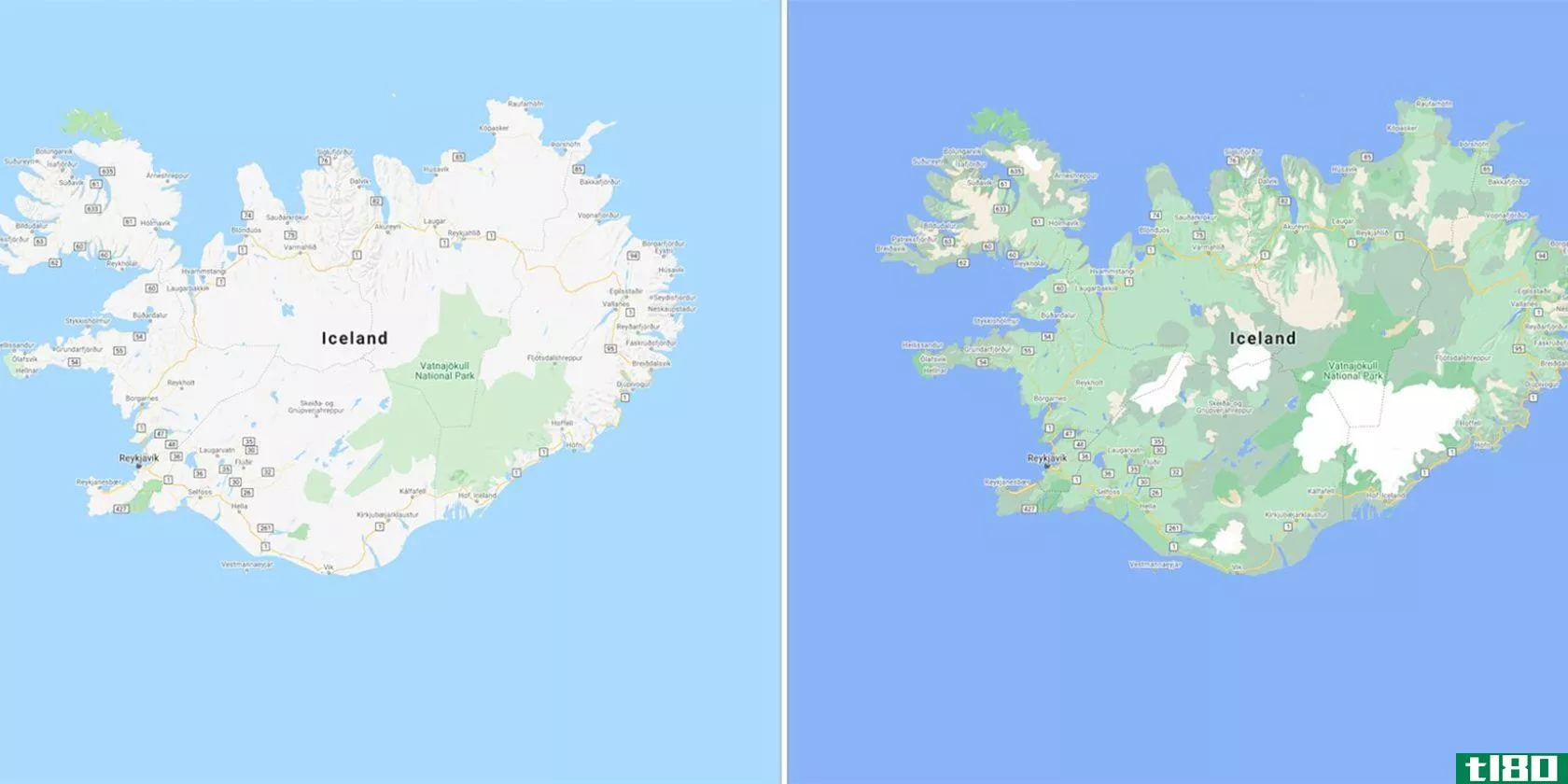 谷歌为谷歌地图添加了更为详细、丰富多彩的地图