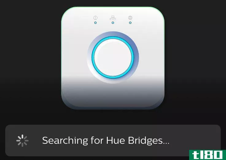 Searching for Hue Bridges animation in Hue app