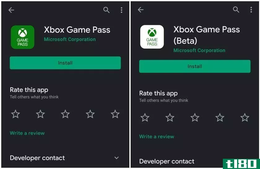 Microsoft Game Pass and Game Pass Beta Android