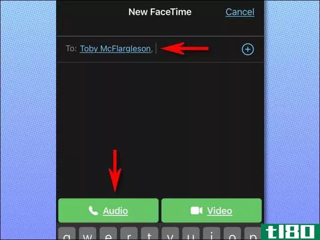 如何进行facetime音频通话