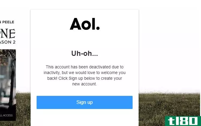 deactivated due to inactivity aol login