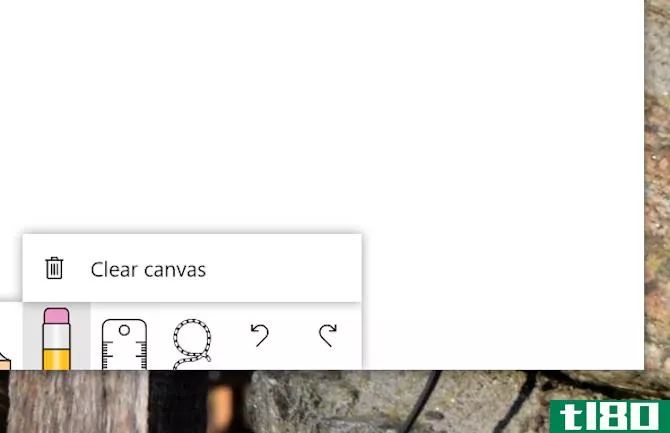 Clear canvas tool on Microsoft Whiteboard