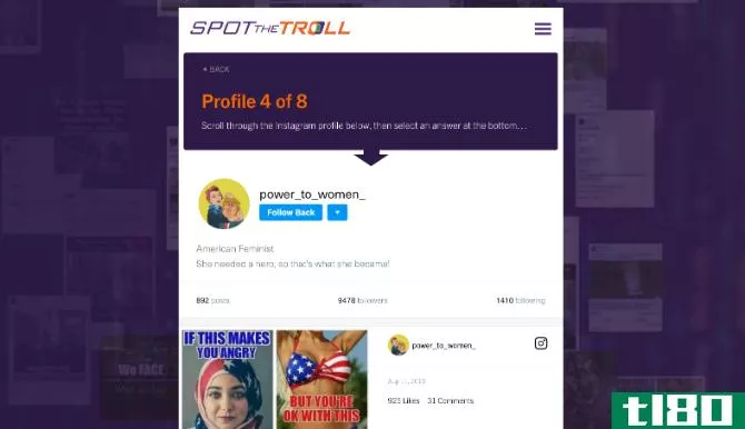 Can you detect a fake social profile from a real one? Find out at Spot the Troll 