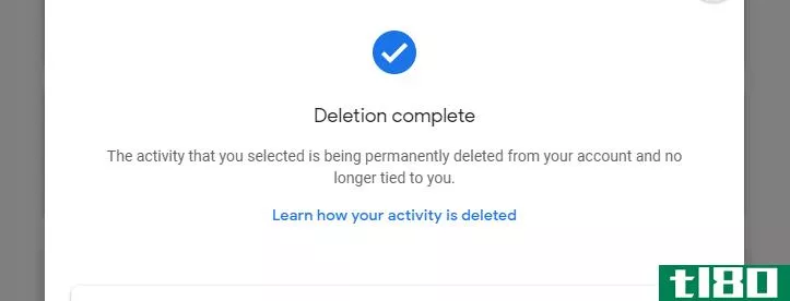 Google deletion complete