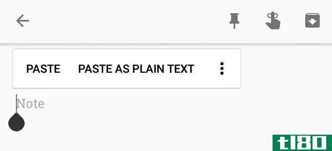 Paste text Android
