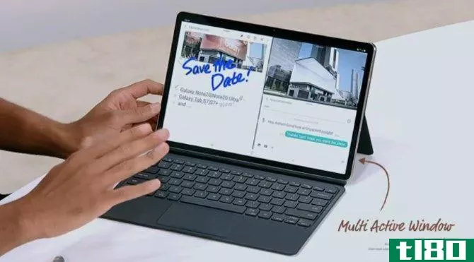 The new multiple screen feature on the Tab S7 from Galaxy Unpacked