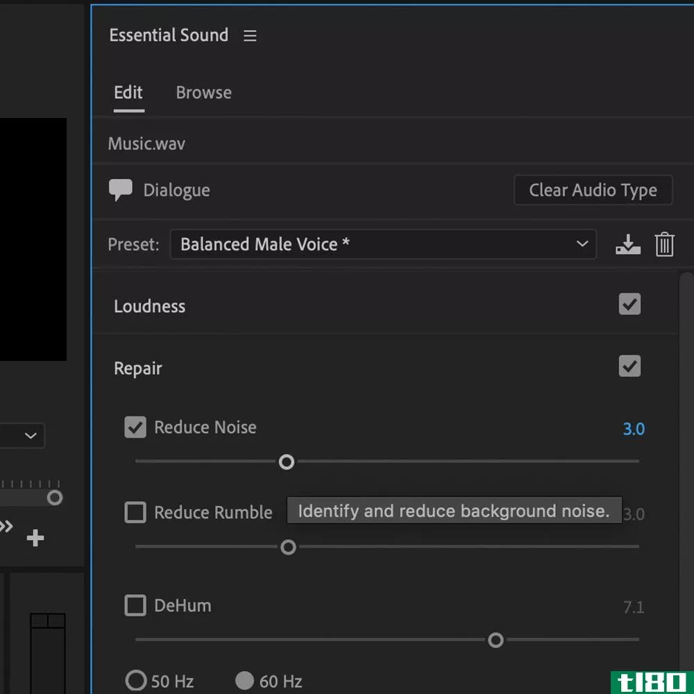 Adobe Premiere Pro Noise Reduction