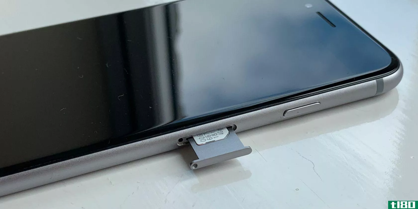 SIM card tray sliding out of iPhone 6S