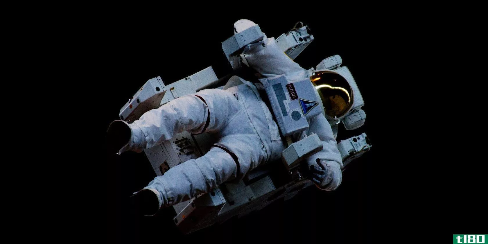 nasa astronaut floating in space
