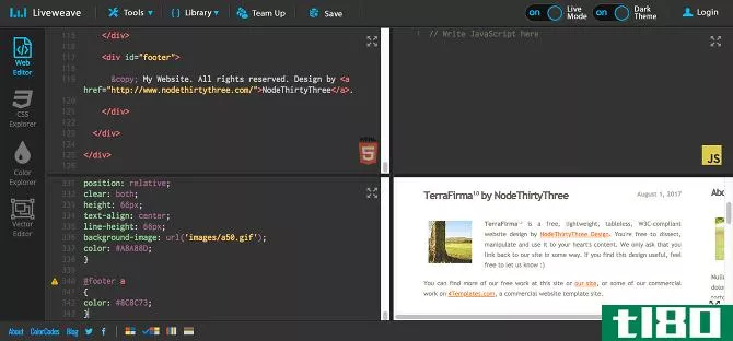 test html code in your browser