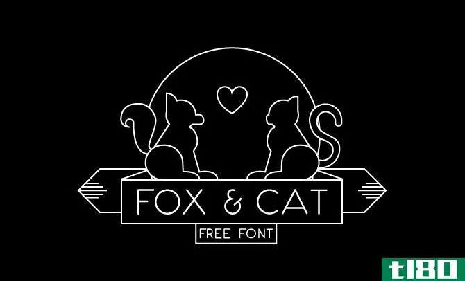 fox and cat font