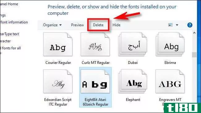 如何在Windows10上安装（和删除）字体文件
