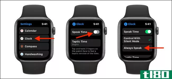 如何让你的苹果手表大声地说出时间
