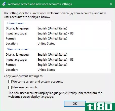Windows New User Account Language Opti***