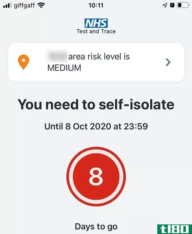 You need to self-isolate alert in NHS COVID-19 app