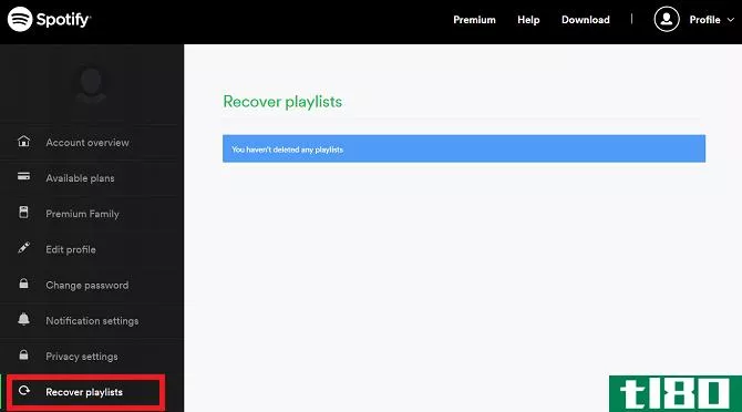 restore spotify playlists