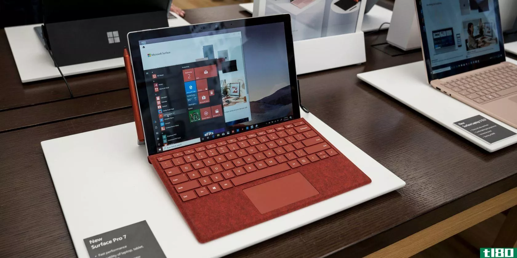 A Microsoft Surface laptop