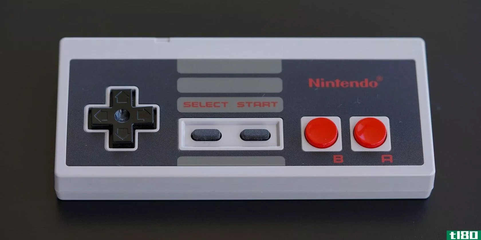 Photograph of an NES controller
