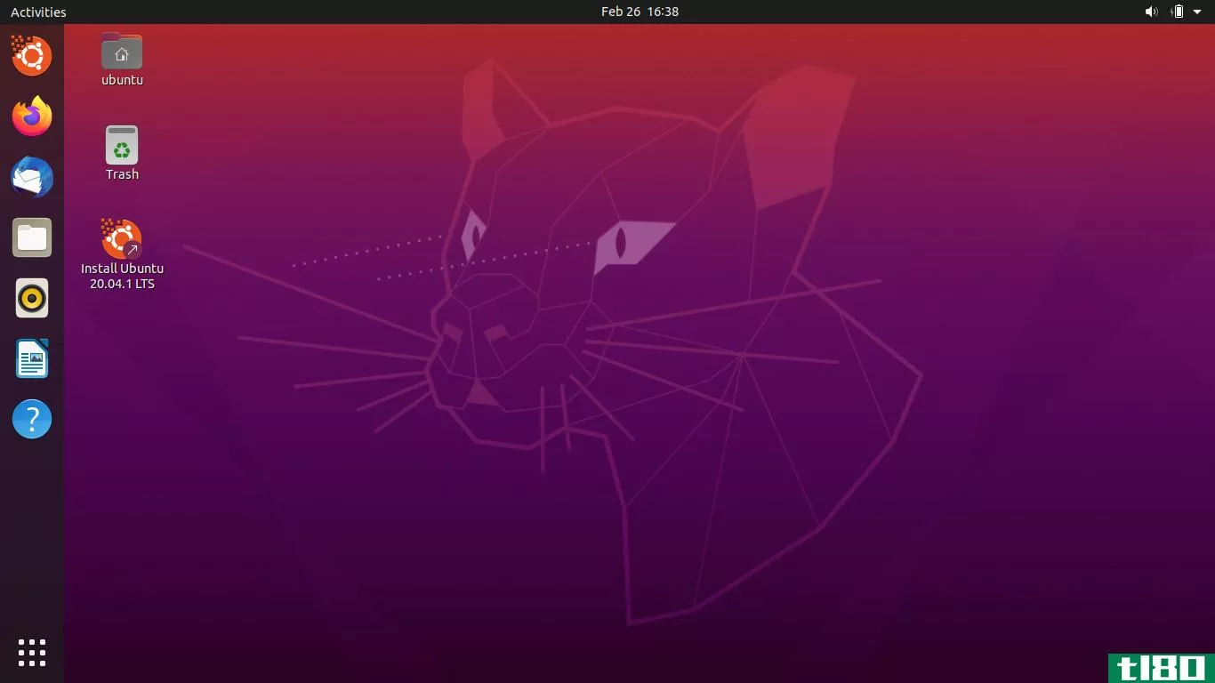 Ubuntu 20.04 Focal Fossa Desktop