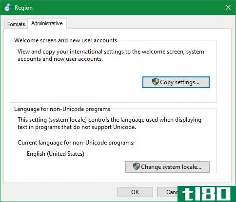 Windows Copy Admin Settings
