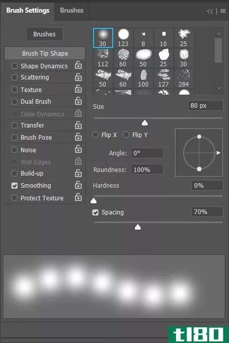 Adjusting Photoshop's brush tool opti***