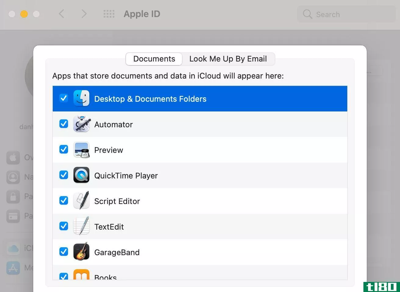 Desktop & Documents folders option in Mac System Preferences