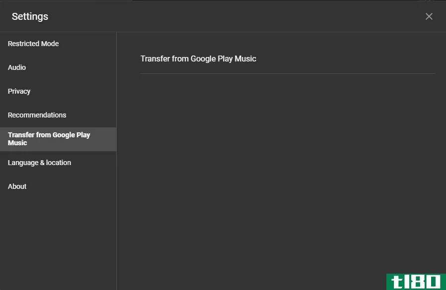 youtube music transfer settings