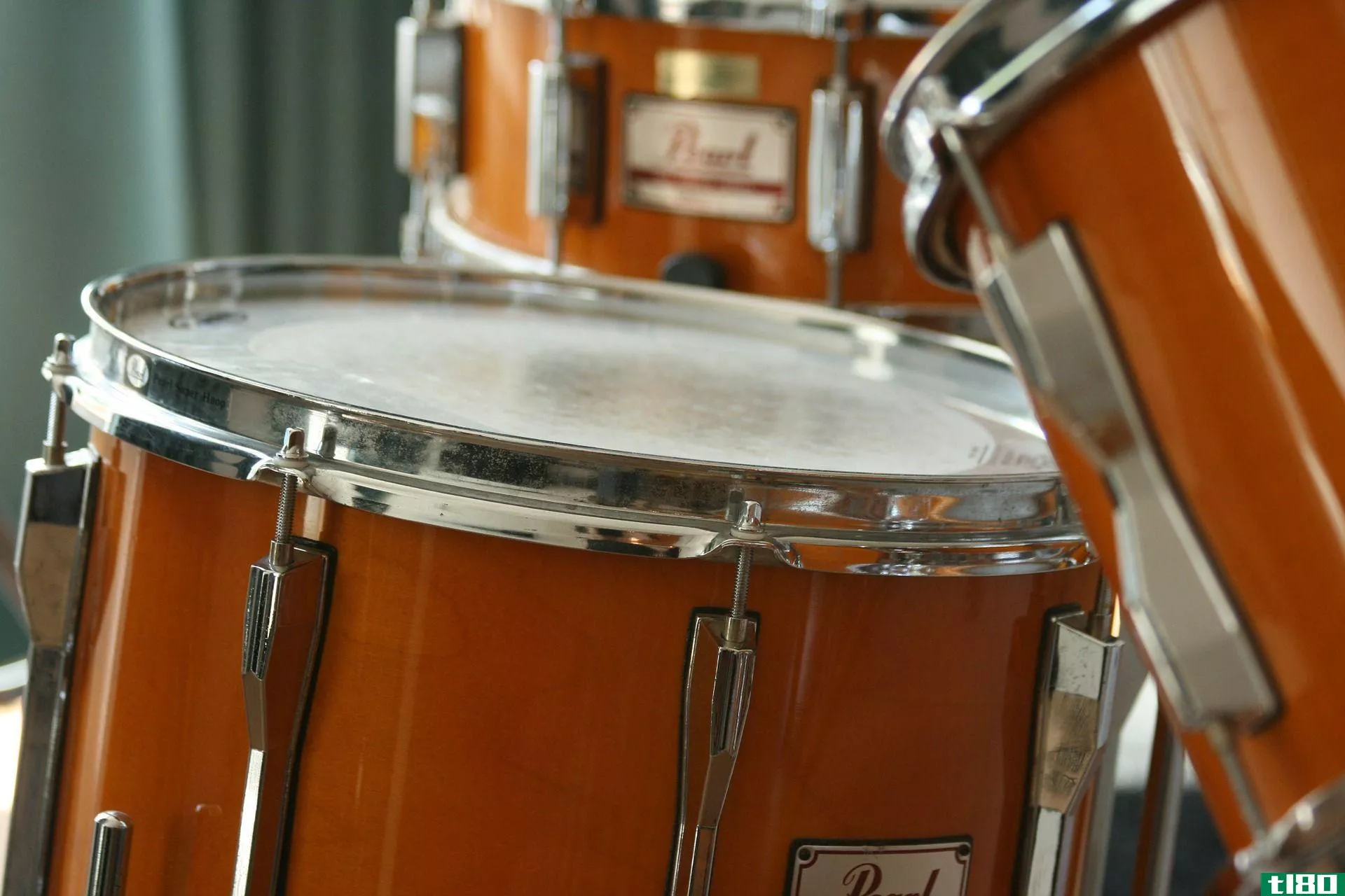 close up of drum kit