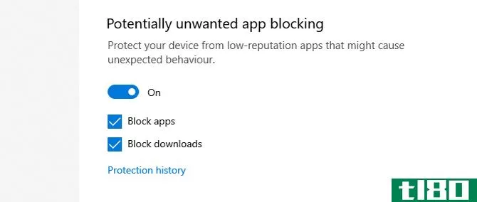 Windows Security blocks PUPs