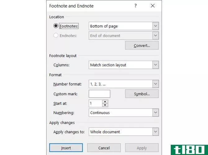 Format Footnotes and Endnotes in Word