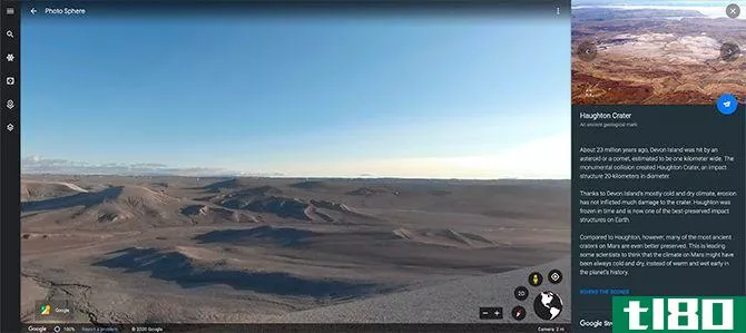 Google Tour Mars on Earth
