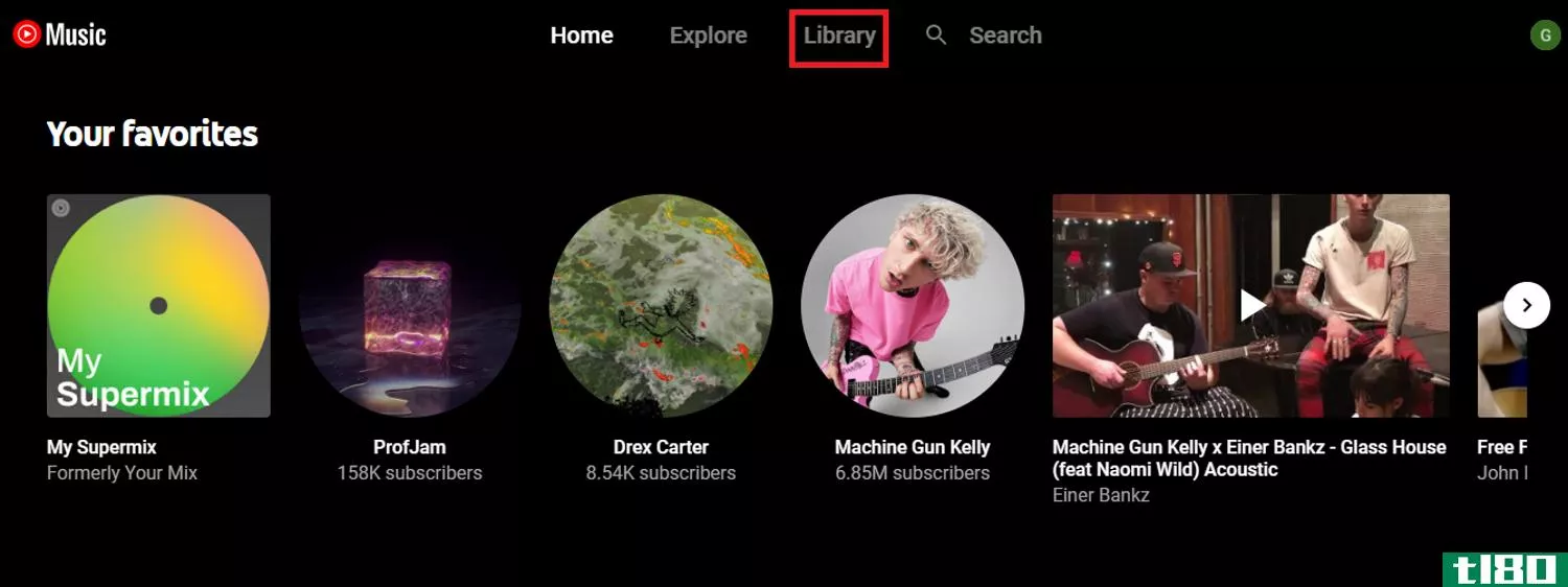 red box around library option screenshot