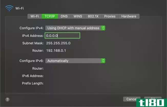 Mac Manual IP
