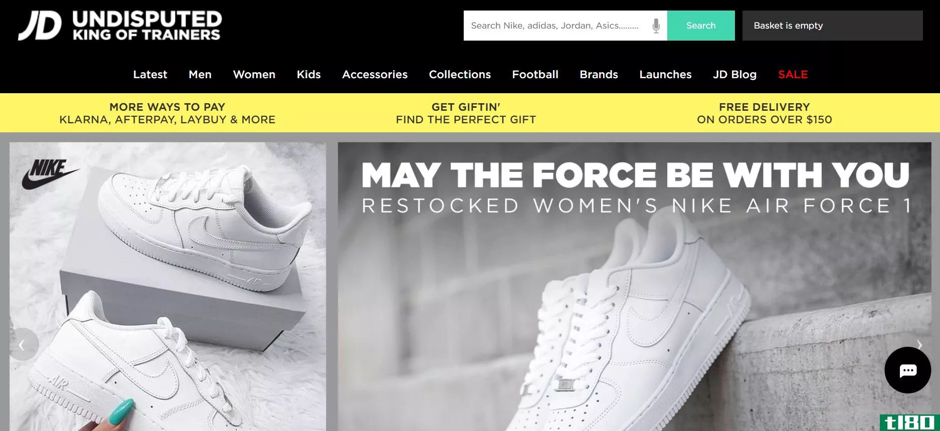 JD Sports Homepage