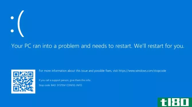 your pc ran into a problem and needs to restart error