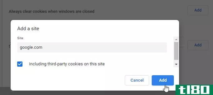 Google always clear cookies