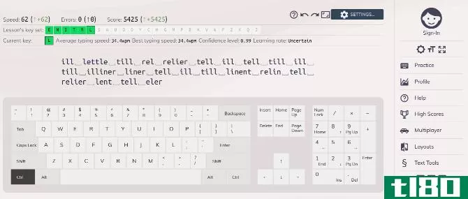 The redesigned Keybr is one of the best apps to learn touch typing on the internet