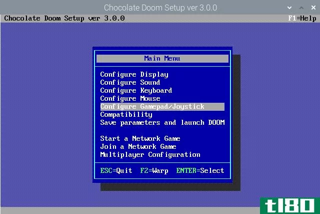 Configure a controller for Doom on Raspberry Pi
