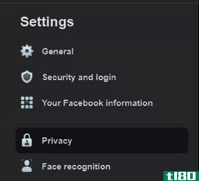 facebook privacy settings menu