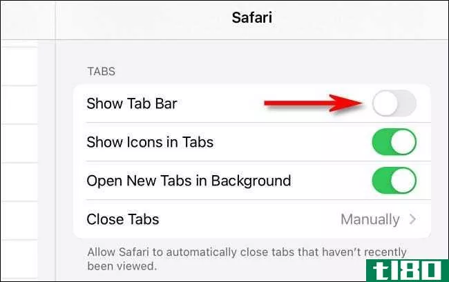 如何在safari for ipad上隐藏标签栏（或显示）