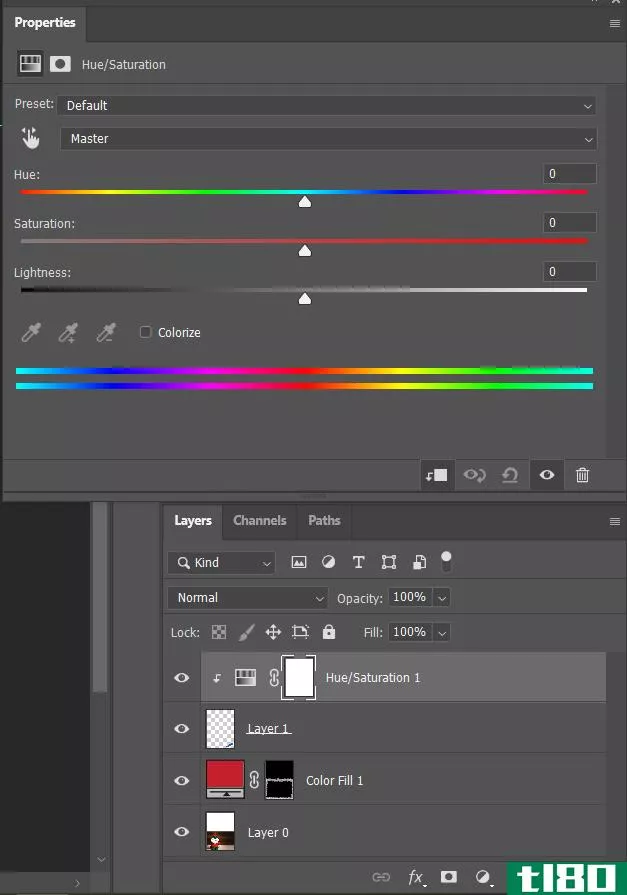 Adjusting hue and saturation in Photoshop