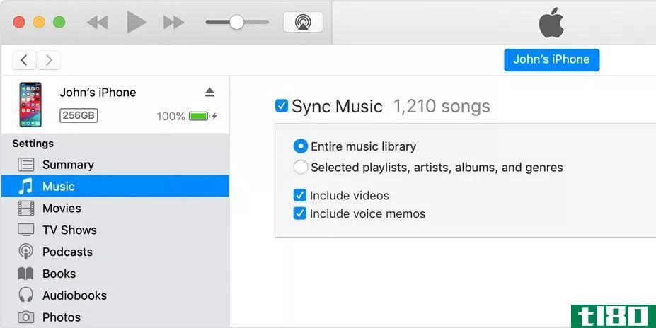 iPhone syncing in iTunes2