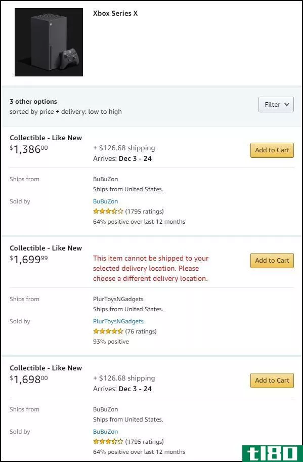 scalper Amazon prices