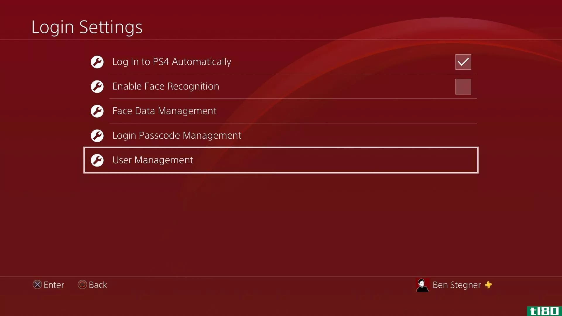 PS4 User Management