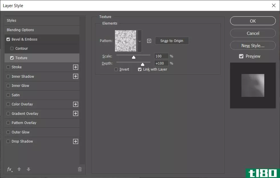 Tweaking layer style with bevel & emboss