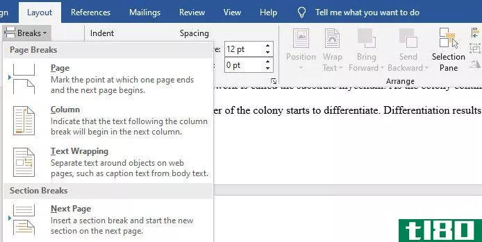 Applying page number to separately to different secti*** in Microsoft Word